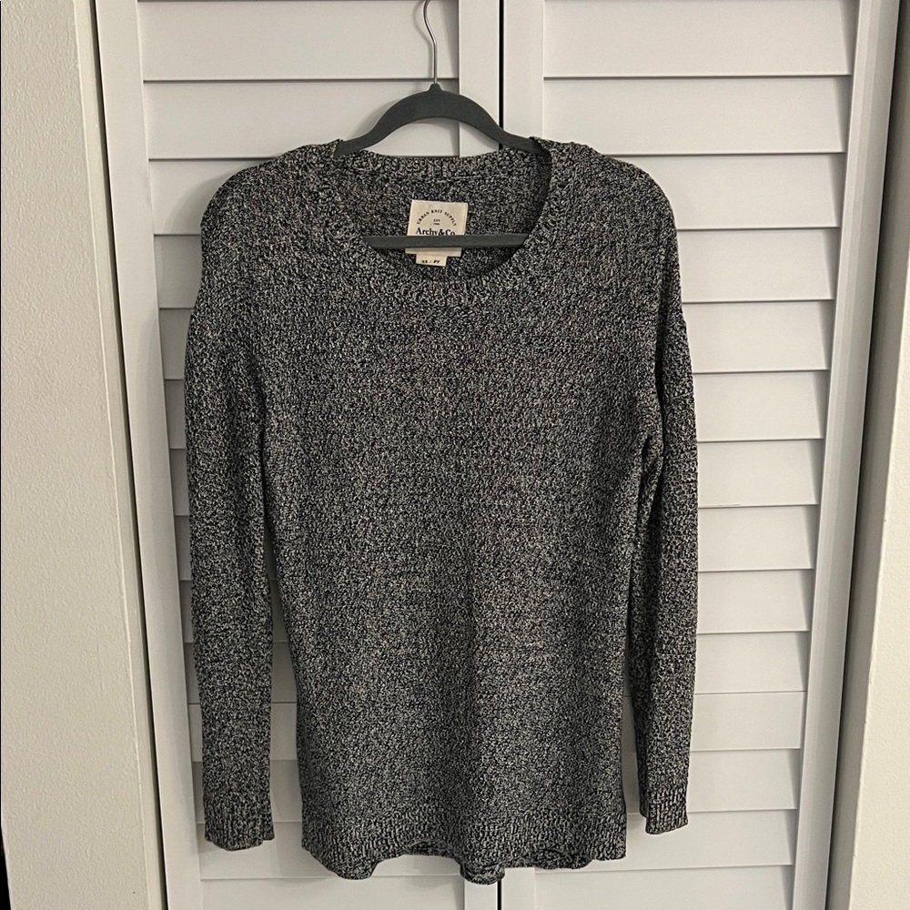 Cotton On Oversized Marled Charcoal Crewneck Sweater
